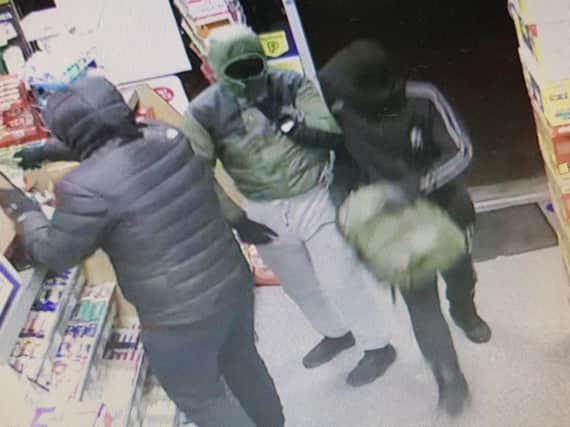 Sussex Police released CCTV of the incident in Lower Bevendean Post Office