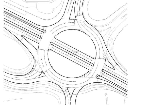 Figure 7.4: Fishbourne Roundabout Proposed Mitigation. Chichester District Council  Local Plan Transport Study  (Peter Brett PBA)