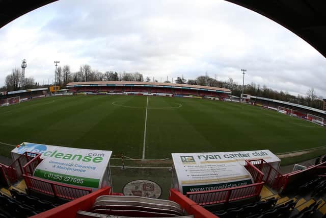 Crawley Town have a 100 per cent record at the People's Pension Stadium in  2019. Photo by Pete Norton/Getty Images