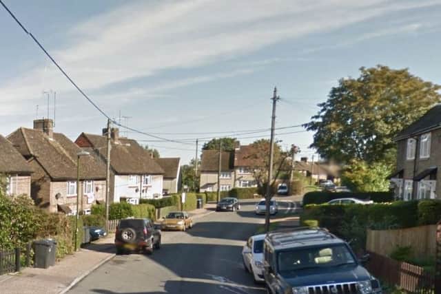 Two fire engines were sent to Bentswood Road in Haywards Heath. Picture: Google Street View