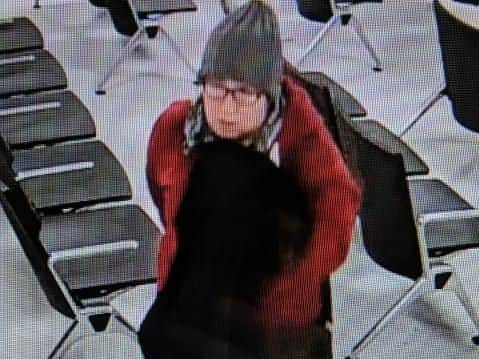 The woman seen at George Eliot Hospital in Nuneaton