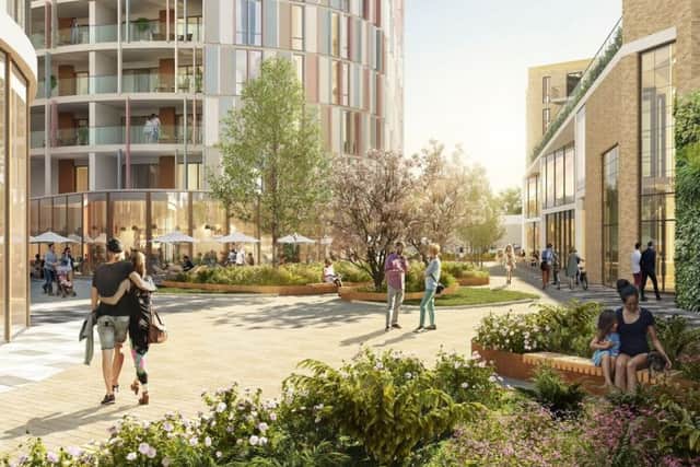 New designs for Teville Gate / Station Square Worthing. SUS-170311-191558001