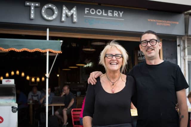 Vanessa and Bob McCulloch, owners of Tom Foolery Coffee Company
