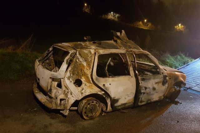 Officers came across this car in Wild Park
