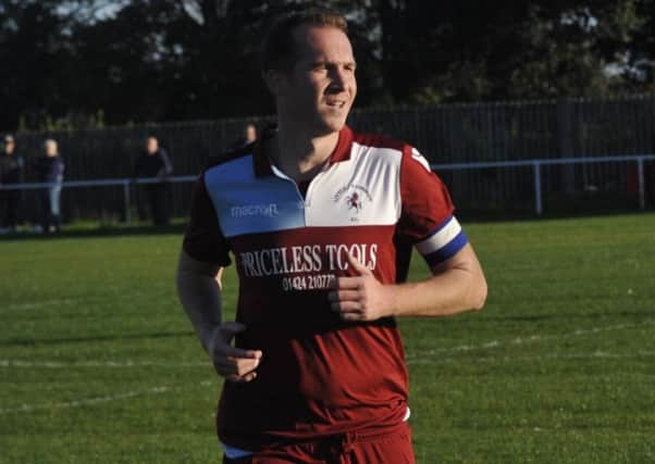 Lewis Hole had a strong penalty appeal turned down during Little Common's 3-0 defeat away to Broadbridge Heath