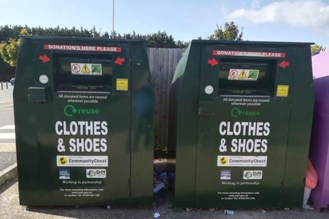 These are the green recycling bins to look out for - all the money rased is ploughed back into Worthing groups
