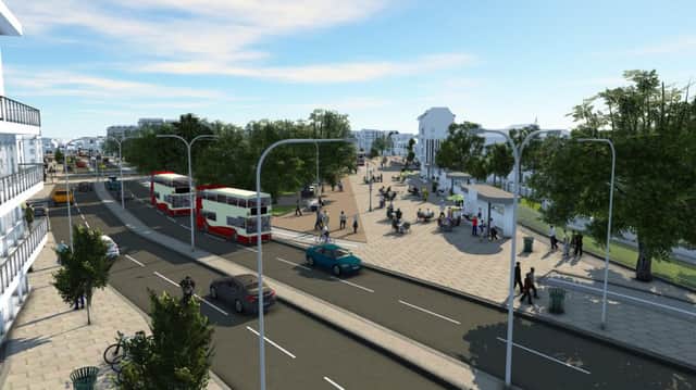 What Old Steine will look like if phase 3 of Valley Gardens is approved SUS-181110-142656001