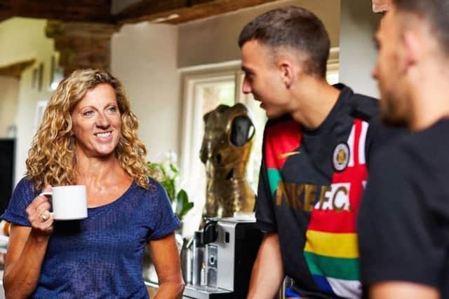 Sally Gunnell OBE and sons