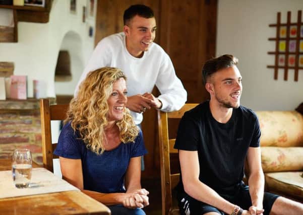 Sally Gunnell OBE and sons