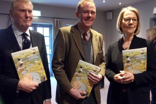 Arundel and South Downs MP Nick Herbert, centre, with Arun Valley Vision Group co-chairmen Dr John Godfrey and Gill Farquharson