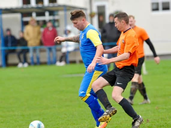 Josh Irish netted four goals in Rustington's thumping cup win over Worthing Town. Picture: Stephen Goodger