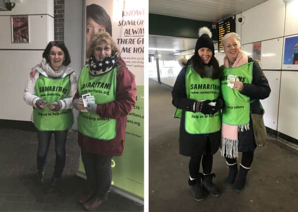 'Brew Monday' - Samaritans volunteers at Three Bridges station