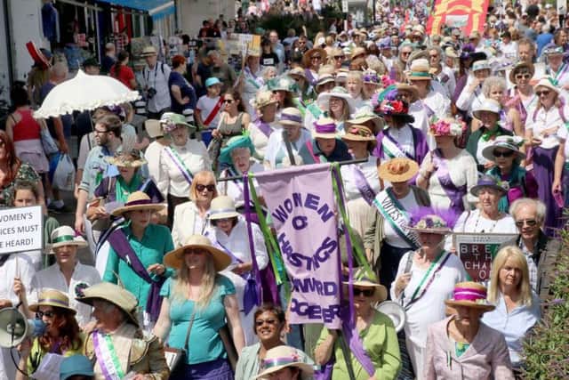 The Women's Voices march in Hastings and St Leonards last summer. Picture: Roberts Photographic