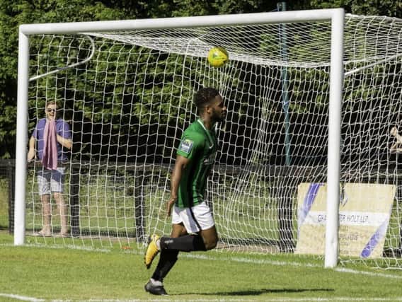 Andre McCollin is one of two has Burgess Hill Town players who have left the club in search of first team football. Picture by Chris Neal.