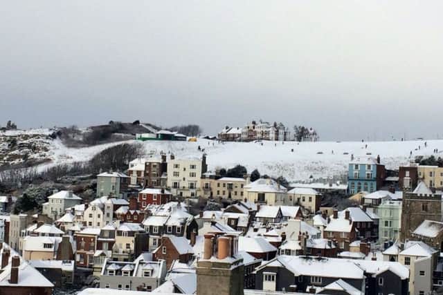 Snow pics in Hastings Old Town 27/2/18 by Andy Hemsley SUS-180227-104102001