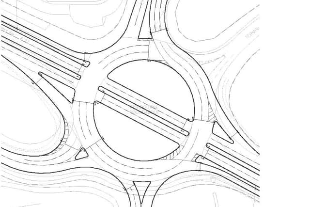 Fishbourne Roundabout proposed mitigation. Chichester District Council  Local Plan Transport Study of Strategic Development Options and Sustainable Transport Measures (Peter Brett PBA)