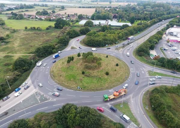 CHICHESTER FISHBOURNE ROUNDABOUT  -AERIAL DRONE PICS SUS-161229-121614001