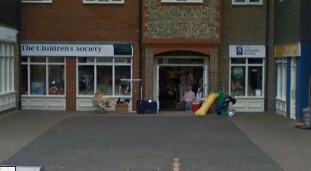 The Children's Society charity shop in Lintot Square, Southwater SUS-190123-141136001