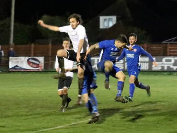 Pagham put Crawley Down Gatwick under the cosh / Picture by Roger Smith
