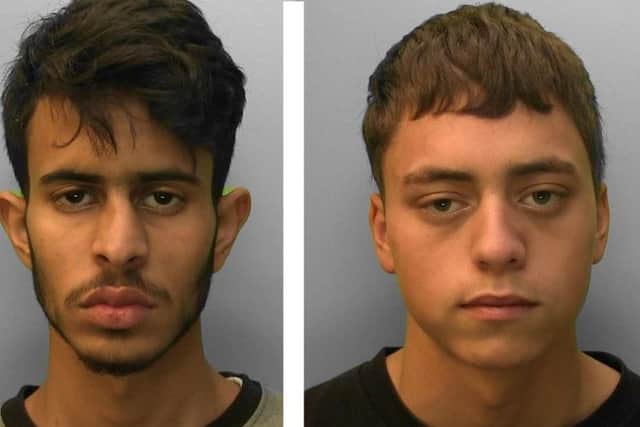 Ibrahim Aloqaybi (left) and Ethan Skeeles were jailed for robbery