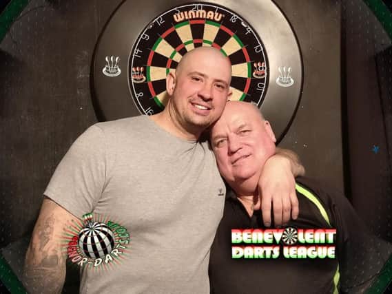 Rob Collins (left, pictured with Andy Stubbs) did well at PDC qualifying school
