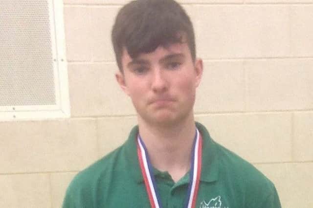 Under-16 boys' winner Fraser Kent