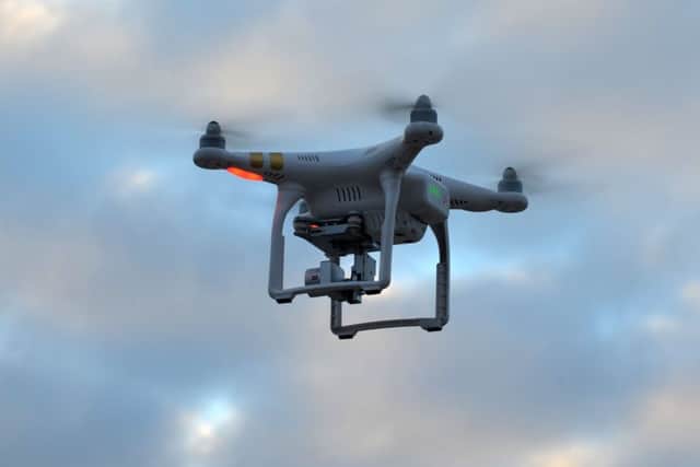Drones have reportedly been involved in numerous near-misses with planes flying in and out of Gatwick Airport. Picture: Shutterstock