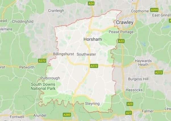 Horsham District, credit Google Maps