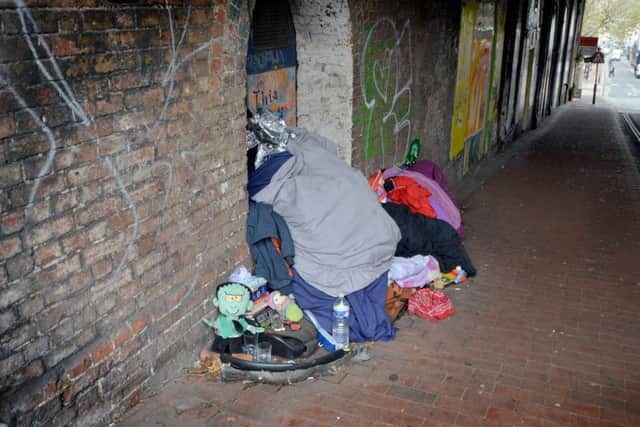 Current figures show there are a higher number of rough sleepers in Hastings than in Eastbourne