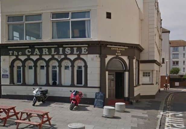 A man was left with facial injuries after an incident outside The Carlisle pub, in Hastings. Picture: Google