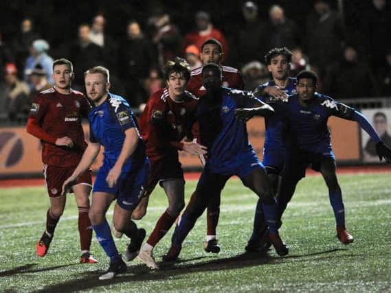 Worthing were well beaten at home against Enfield Town. Picture: Stephen Goodger