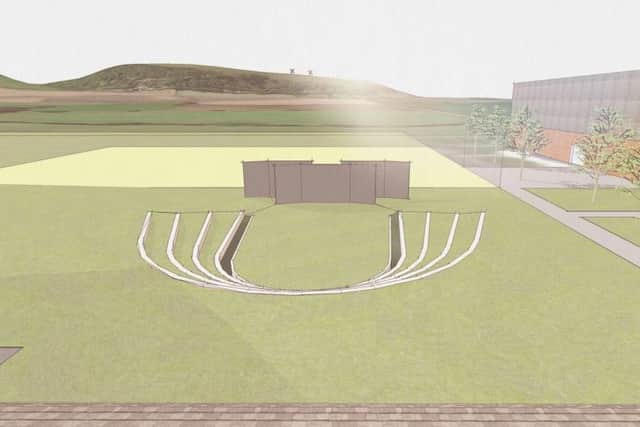Proposed outdoor performance space at Downlands Community School in Hassocks SUS-190201-105237001