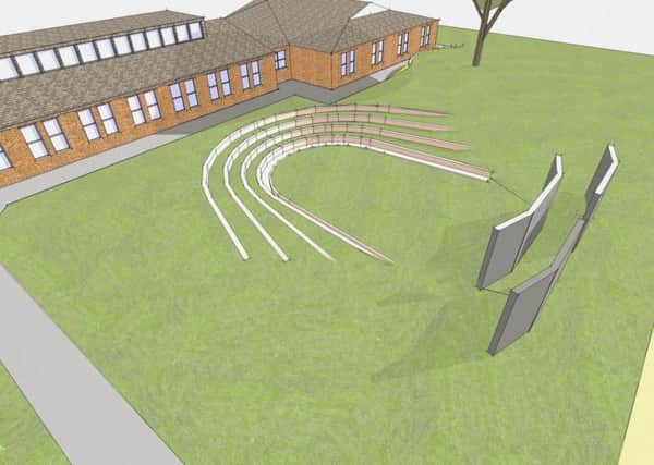 Proposed outdoor performance space at Downlands Community School in Hassocks SUS-190201-105307001