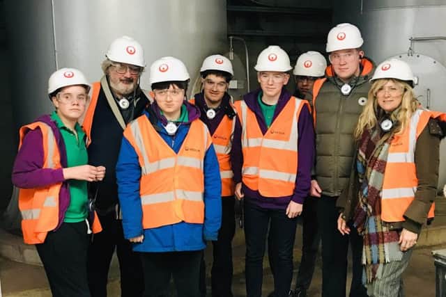 LVS Hassocks students at the Veolia facility in Newhaven