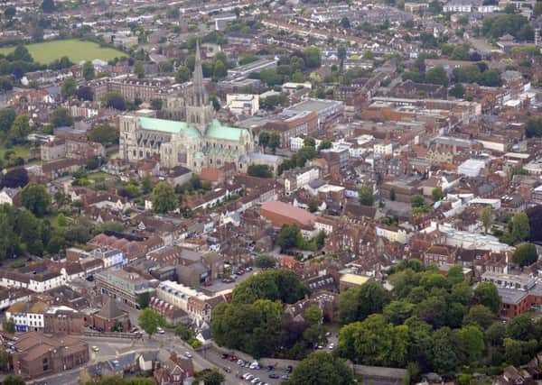 Aerial view of Chichester