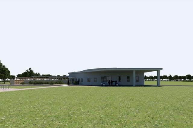 Artist's impression of the current building design for a crematorium in Climping. Picture contributed