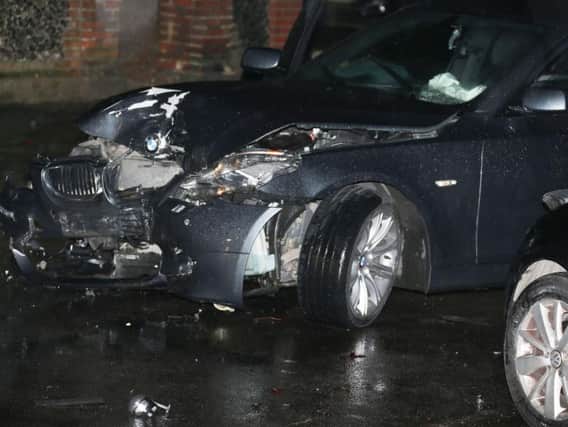 Police are looking for the driver who fled the scene of a collision in Worthing