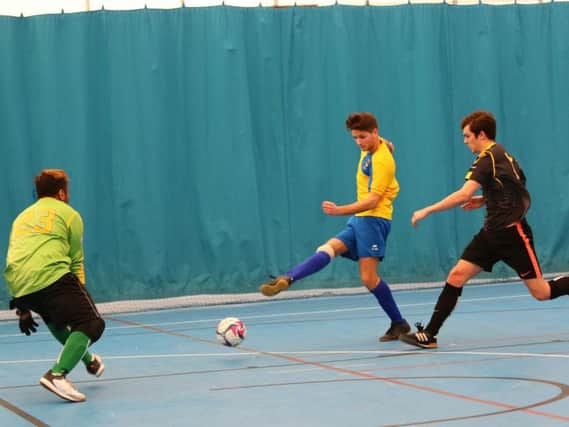 Chi's futsal second team on the attack against Westminster seconds / Picture by Jordan Colborne