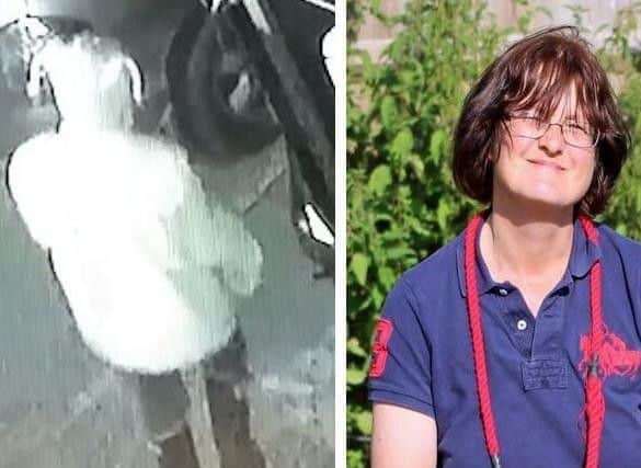 Helen Slaughter the last time she was seen leaving her home in Barnham