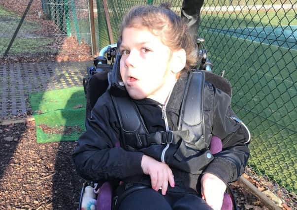 Izzy has launched an appeal to buy a wheelchair swing for the garden at Finches in Burgess Hill