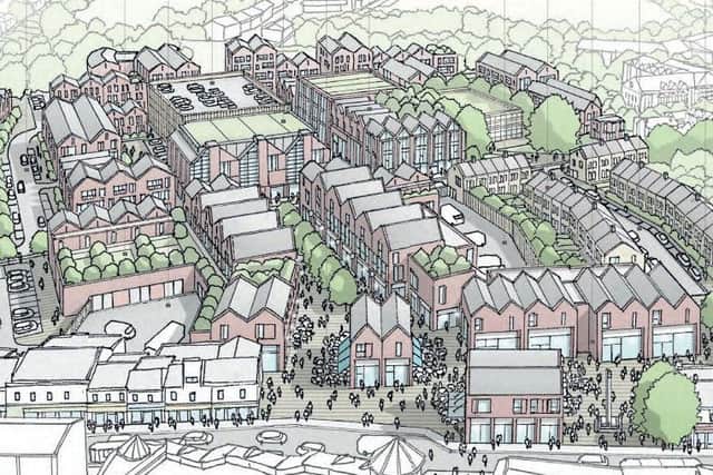 Artist's impression of the Vicarage Field development