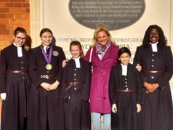 Olympian Gemma Tattersall met the Horsham pupils
