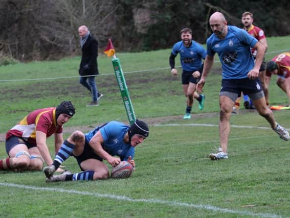 A Chi try for Tom Blewitt / Picture by Alison Tanner
