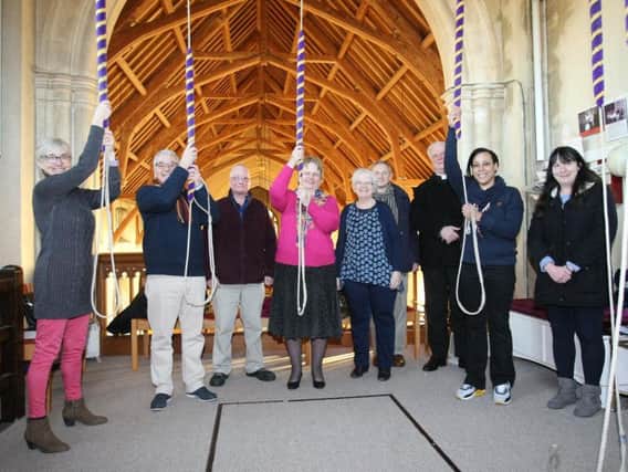 Bell ringers at St Richards Church in Aldwick
