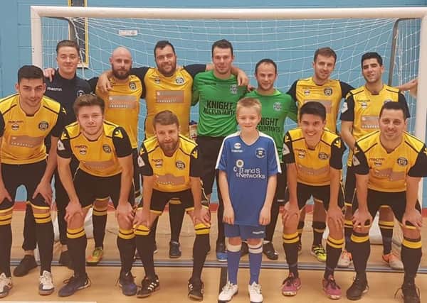 The Sussex Futsal Club squad which beat Reading in the FA National Futsal League