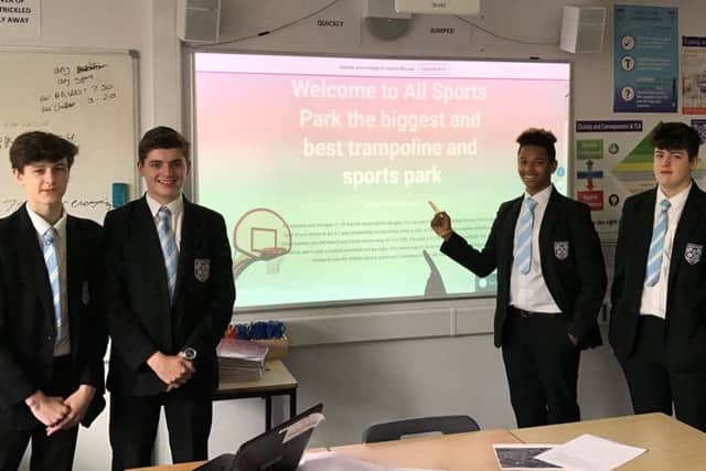 Year-11 students present their business and enterprise proposals