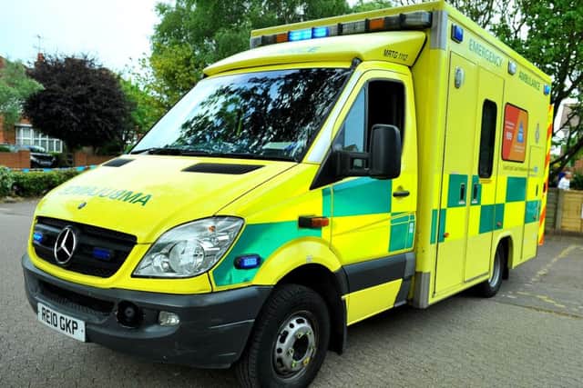 NHS Health service ambulance