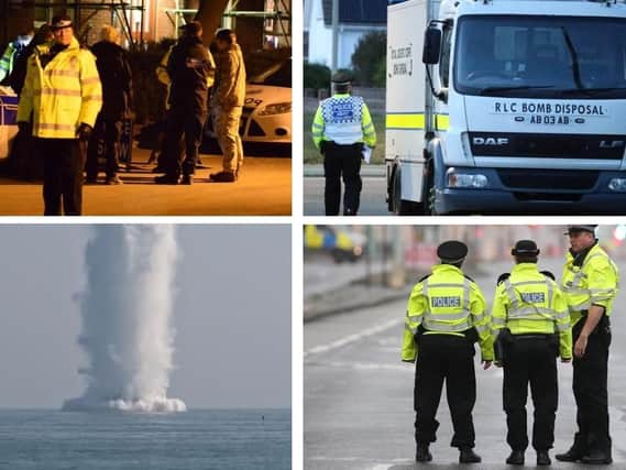 The bomb disposal squad has been called out in Sussex several times in recent years, usually to deal with unexploded shells from wartime