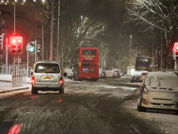 Brighton and Hove bus services were suspended last night