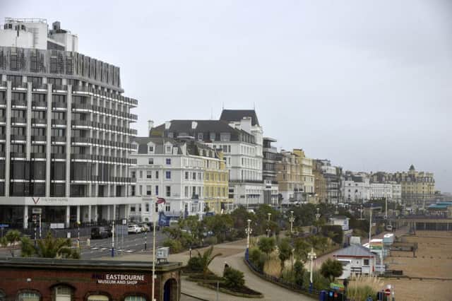 Hotels on Eastbourne Seafront (Photo by Jon Rigby) SUS-180124-124901008